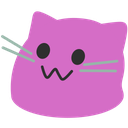 Meow Purple — cartoon emoji for Slack & Discord
