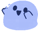 Blueblob Jump — cartoon emoji for Slack & Discord