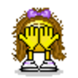 Shy Girl — cartoon emoji for Slack & Discord (Discord)