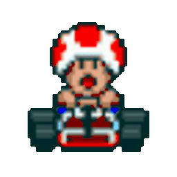 Mario Kart Toad — cartoon emoji for Slack & Discord (Discord)