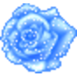 Rose Blue — flower emoji for Slack & Discord (Discord)