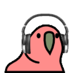 Headset Parrot — cartoon emoji for Slack & Discord (Discord)