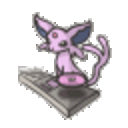 Espeon Dj — cartoon emoji for Slack & Discord