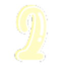 Number Two Gold Shine — number emoji for Slack & Discord