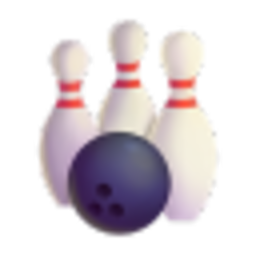 Bowling 3 — cartoon emoji for Slack & Discord (Discord)
