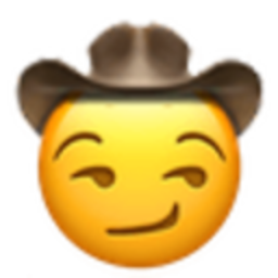 Smirking Cowboy — emoji emoji for Slack & Discord (Discord)