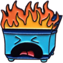 Dumpsterfire 2 — cartoon emoji for Slack & Discord (Discord)