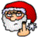 Santa Finger — cartoon emoji for Slack & Discord