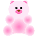 Teddybear Pink — cartoon emoji for Slack & Discord
