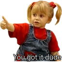 You Got It Dude — thumbs-up emoji for Slack & Discord