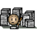 Overworked — cartoon emoji for Slack & Discord