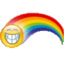 Happy Rainbow — cartoon emoji for Slack & Discord