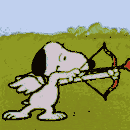 Snoopy Cupid — cartoon emoji for Slack & Discord (Discord)