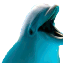 Happy Dolphin — cartoon emoji for Slack & Discord