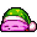 Kirby Sleeping — cute emoji for Slack & Discord