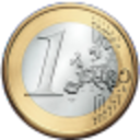 Euro Coin Shiny — symbol emoji for Slack & Discord