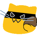 Meow Cat Burglar — cartoon emoji for Slack & Discord