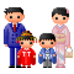 Japonese Family — cartoon emoji for Slack & Discord (Discord)