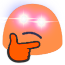 Blob Hyperthink — cartoon emoji for Slack & Discord
