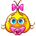 Baby Girl 2 — cartoon emoji for Slack & Discord