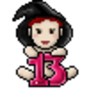 Girl Birthday Cake — cartoon emoji for Slack & Discord