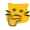 Meow Hyper Think — cat emoji for Slack & Discord