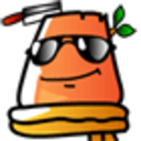 Wooden Stake Cool — cartoon emoji for Slack & Discord