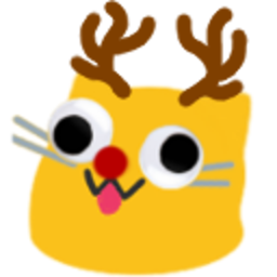 Meow Reindeer — cartoon emoji for Slack & Discord (Discord)