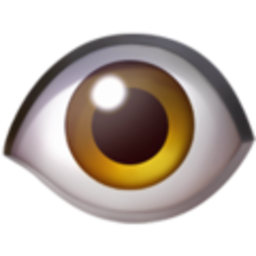 Eye Left — cartoon emoji for Slack & Discord (Discord)