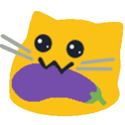 Moew Nomeggplant — cartoon emoji for Slack & Discord (Discord)