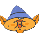 Elf Joyful — cartoon emoji for Slack & Discord