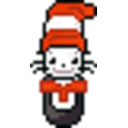 Cat In The Hat — cartoon emoji for Slack & Discord