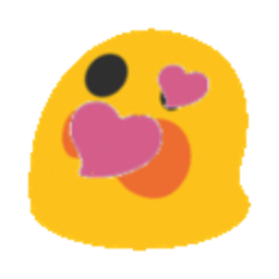 Hearts Blob Astonished — emoji emoji for Slack & Discord (Discord)