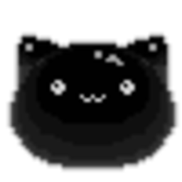 Little Kitty Jelly Black — cartoon emoji for Slack & Discord (Discord)