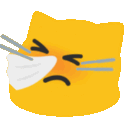 Meow Sneezing — cat emoji for Slack & Discord