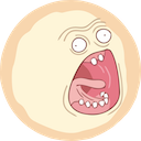 Screaming Sun — cartoon emoji for Slack & Discord