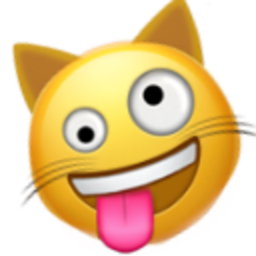 Zany Cat Face — cat emoji for Slack & Discord (Discord)