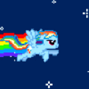Mylittlepony Nyan — cartoon emoji for Slack & Discord