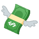 Flying Money — money emoji for Slack & Discord