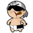 Dangerous Baby — cartoon emoji for Slack & Discord