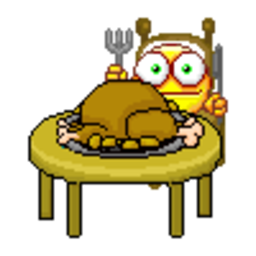 Thanksgiving Turkey — cartoon emoji for Slack & Discord (Discord)