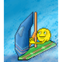 Wind Surfing 2 — cartoon emoji for Slack & Discord (Discord)