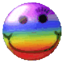 Rainbow Smiley 2 — smiley emoji for Slack & Discord