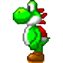Yoshi Spin — cartoon emoji for Slack & Discord (Slack)