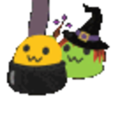 Blob Witchcauldron — cartoon emoji for Slack & Discord