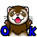 Ferret Ok — cartoon emoji for Slack & Discord