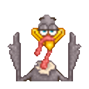 Turkey Jamming — cartoon emoji for Slack & Discord