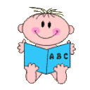 Baby Reading — baby emoji for Slack & Discord