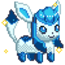Glaceon Shiny — cartoon emoji for Slack & Discord