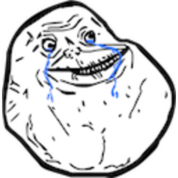 Forever Alone 3 — cartoon emoji for Slack & Discord (Discord)